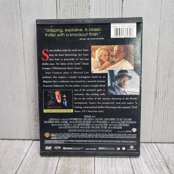 Just Cause DVD 1995 - Sean Connery Laurence Fishburne Vintage - Picture 2 of 5